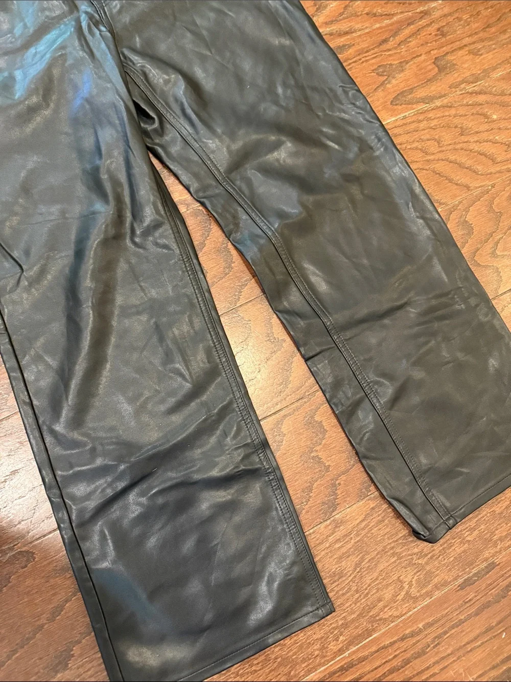 J Crew Demi bootcut faux leather pants, size 27